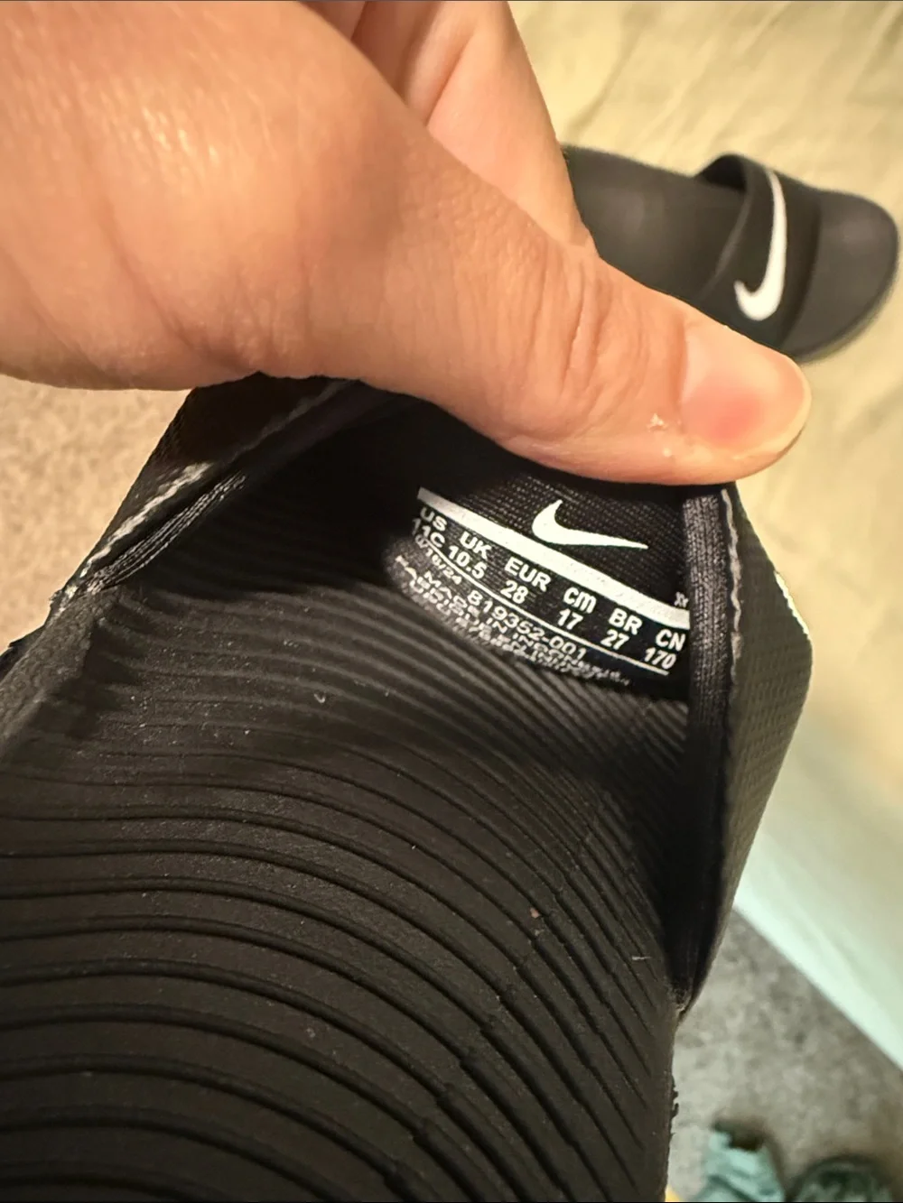 Nike Black Slide Sandals